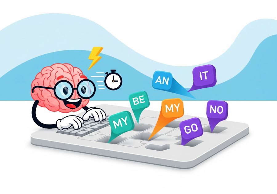 Wordle puzzle brain illustration