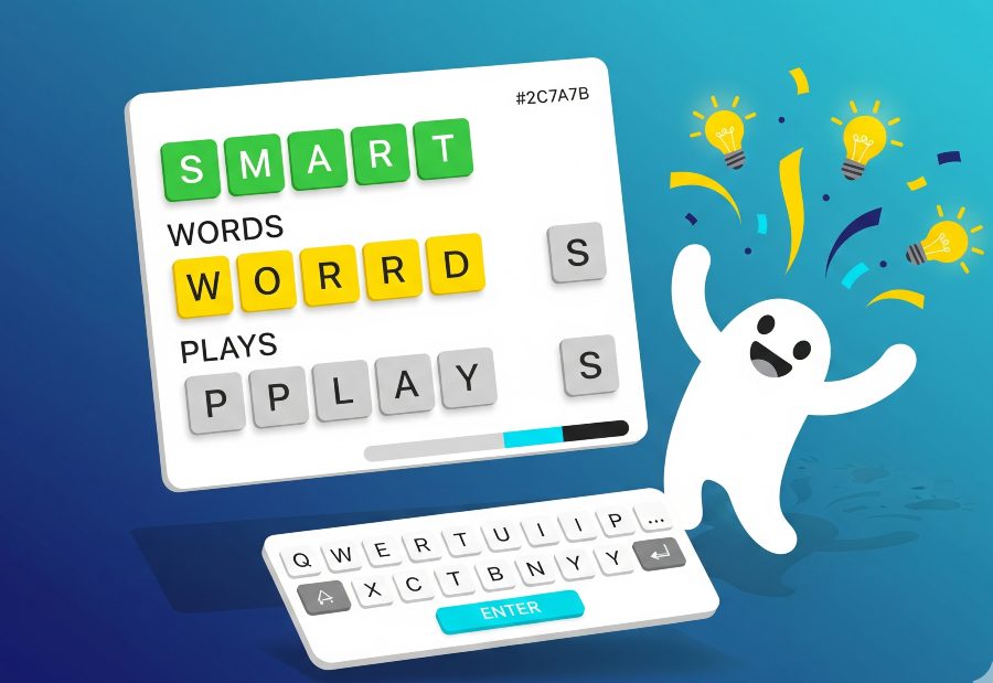 5-Letter Wordle original game illustration